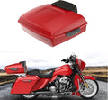 Advanblack Road Glide Tour Trunk Pack Billiard Red Chopped Tour Trunk Pack Backrest Pad for '97-'25 Harley Touring Road King Street Glide Electra Glide CVO models