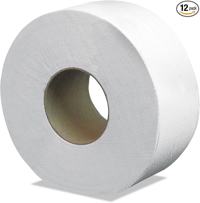 Cascades PRO B080 Select Jumbo Bath Tissue, Septic Safe, 2-Ply, White, 3.3-Inch x 500 ft, 12 RL/CT (CSDB080)
