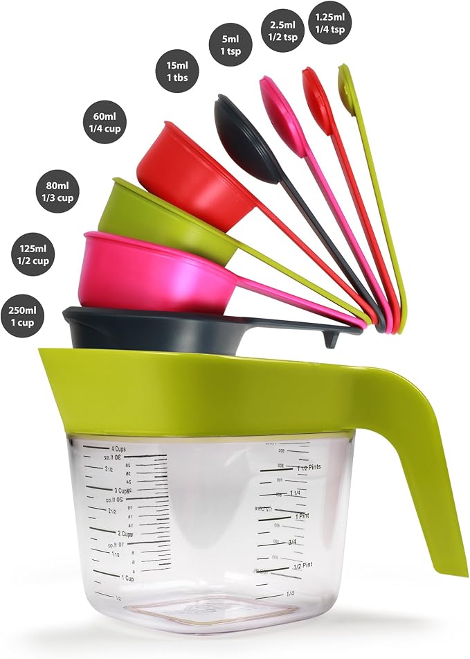 Zeal Measuring Jug Set, Lime