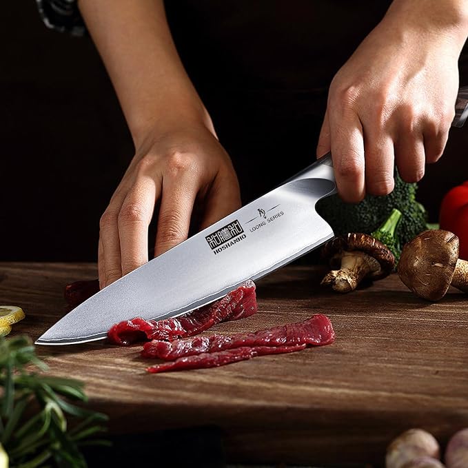 HOSHANHO 3 Pieces Knife Set, Professional Japanese Kitchen Knife Set | Ultra Sharp Japanese High Carbon Stainless Steel Chef Knives Sets with Ergonomic Pakkawood Handle