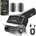Electric Grill Brush, Cordless Rechargeable Grill Cleaning Brush 1500RPM, Max 180-Min Runtime, Electric Grill Cleaner for Outdoor Stainless Steel Cast Iron Grates, BBQ Gift for Men Father Husband