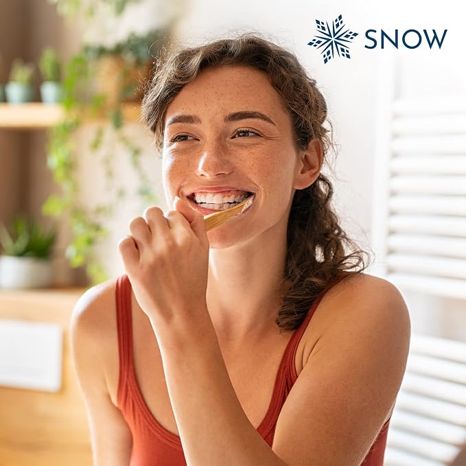SNOW Nano-Hydroxyapatite Whitening Toothpaste - Oral Care with Kaolin & Hydroxyapatite - Non-GMO & Enamel Safe Teeth Whitening Toothpaste - Mint Flavor (Morning Frost, 3 Pack)