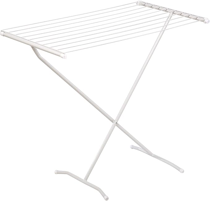 Honey-Can-Do Collapsible Clothes Drying Rack – Sturdy Metal X-Frame, Space-Saving Towel & Laundry Rack for Indoor/Outdoor Use, Foldable Design for Laundry Organization