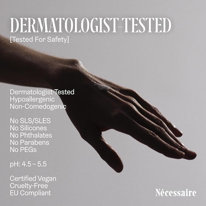 Nécessaire The Hand Wash Santal | Non Toxic Hand Soap with Vitamins, Minerals + Omega 6/9 | Warm + Woodsy Sandalwood Scent | Daily Nourishing Liquid Hand Soap For Bathroom + Kitchen