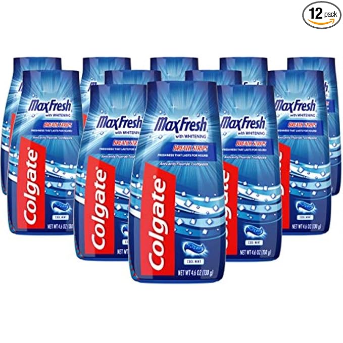 Colgate 2 in 1 Toothpaste Gel and Mouthwash,4.6 Oz (Pack of 12)