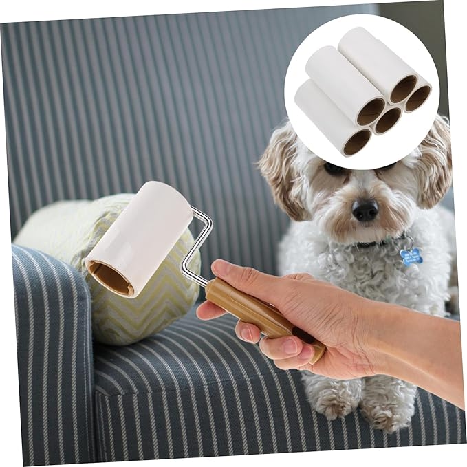 10pcs Pet Hair Removal Lint Roller Refills Extra Sticky for Clothes Carpets and Car Seats Pet Hair Cleaner for Home