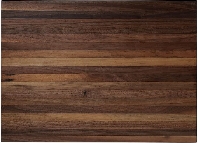 Walnut Cutting Board for Kitchen, USA Grown Hardwood, 20 x 15, with Invisible Inner Handle, Prefinished with Food-Grade Oil, Suitable for Kitchen Edge Grain, 1" Thick