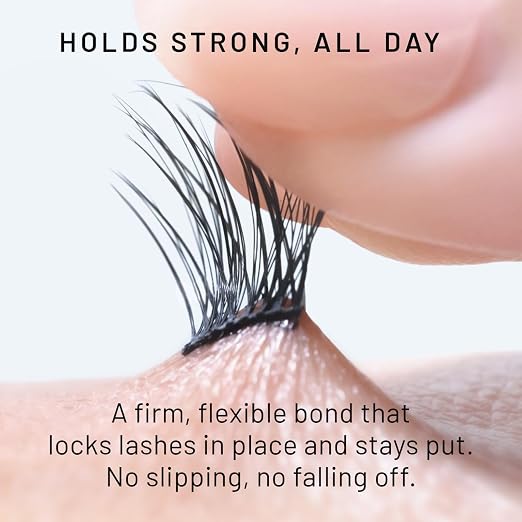 Lilac St Eternal Bond Lash Cluster Glue, Waterproof Brush Tip, Black, Mini | Quick-Drying Lash Adhesive for Eyelash Clusters with Long-Lasting Flexible Hold, Trial & Travel Size