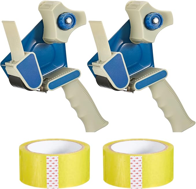 2 Inch Packing Tape Dispenser Gun, Heavy Duty Box Sealer | Side loading heavy duty dispenser for shipping, moving, warehouse packaging and box sealing.