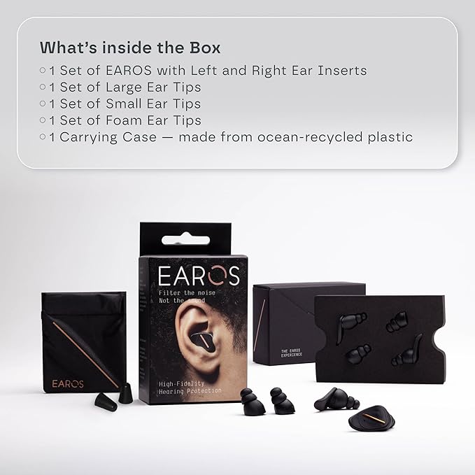 Concert Ear Plugs – High-Fidelity Reusable Musicians Earplugs for Festivals & Live Events – Comfortable Noise Reduction Hearing Protection – Preserves Clear Sound
