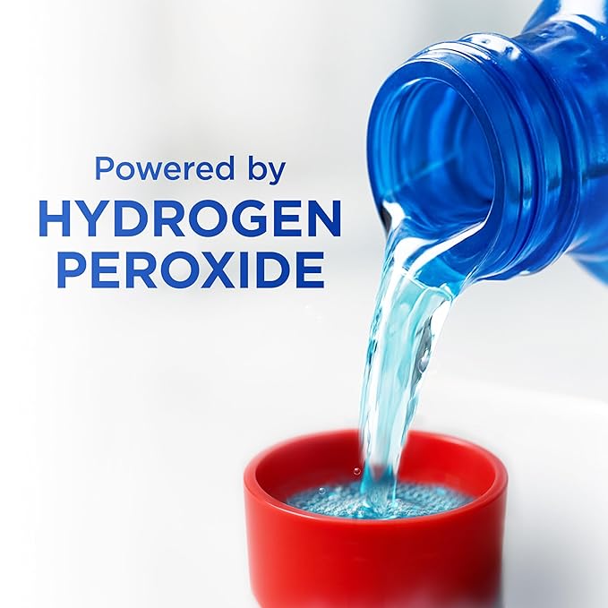 Colgate Peroxyl Alcohol Free Mouthwash with 1.5% Hydrogen Peroxide, Mouth Sore Rinse for Canker Sores, Oral Irritations, and Burns, Mild Mint, 16.9 fl oz Bottle