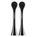 Curaprox Hydrosonic Brush Heads Black is White Carbon Duo – for Effective Plaque Removal & Whitening | Sonic Toothbrush Replacement Heads, 2-Pack | Swiss Made