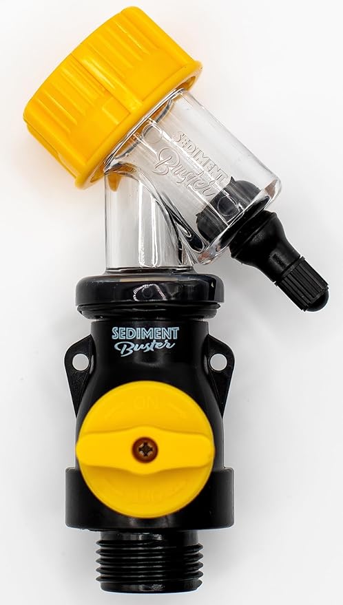 The Original Sediment Buster® Water Heater Flushing Tool | UL Verified V699054 tool breaks up, stirs and drains sediment from gas or electric water heaters, includes video instructions