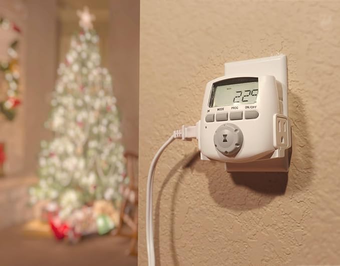 Intermatic DT620 Heavy Duty Indoor Digital Plug-inTimer - Full 7-Day Programming Options - Timer for Lighting, Fans & Small Appliances