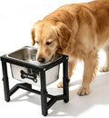 Metal Elevated Dog Bowls – 3 Adjustable Heights (9.2"-12") with 1.85GAL Stainless Bowl, Elevated Dog Bowls Medium/Large Breed, Elevated Dog Water Bowl, Neck & Joint Protection