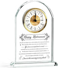 2026 Retirement Gift for men,women, Dad ,Father ,Teacher,mentor,coworker,Colleague Uncle Grandfather Employee mam boss Retired Presents Ideas Glass Clock Ornament Gifts(Battery not Included) (Retirement gifts)