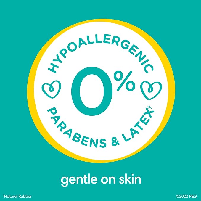 Pampers Sensitive Baby Wipes, Water Based Baby Wipes, Fragrance Free and Hypoallergenic, 192 Wipes Total (3X Refill Packs) [Packaging May Vary]