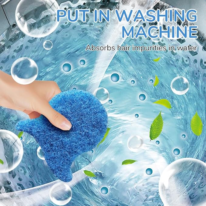 Pet Hair Remover for Laundry, Reusable Laundry Pet Hair Catcher, Pet Fur & Lint Collector for Washer, Washable Hair Removal Tool