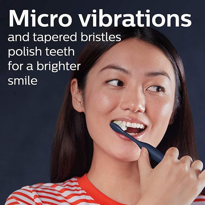Philips Sonicare One Electric Toothbrush with Travel Case and 2pk Heads - Midnight Blue, HY100-01
