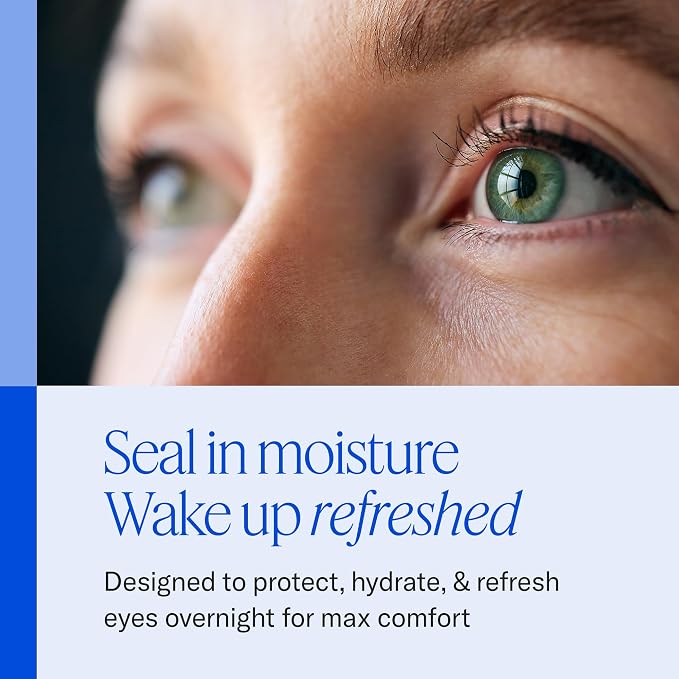 EyeEco Eyeseals Hydrating Sleep Mask, Charcoal - CPAP Compatible | Latex-Free Eye Mask for Sleep to Block Dry Air, Retains Moisture to Soothe Dry, Irritated Eyes & Provides Eye Care Overnight