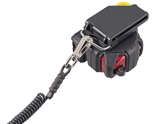 TAJIMA Tape Measure - 16ft/5m x 1 inch GS-Lock Measuring Tape with Acrylic Coated Blade & Safety Belt Holder - GSSF-16/5MBW