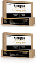 Dry Cleaning Soot Eraser Sponge - Pet Hair, Smoke, Soot, Dust and Dirt Remover - 3x6x1.5 (2 Pack) All Natural Latex Rubber, Made in The USA