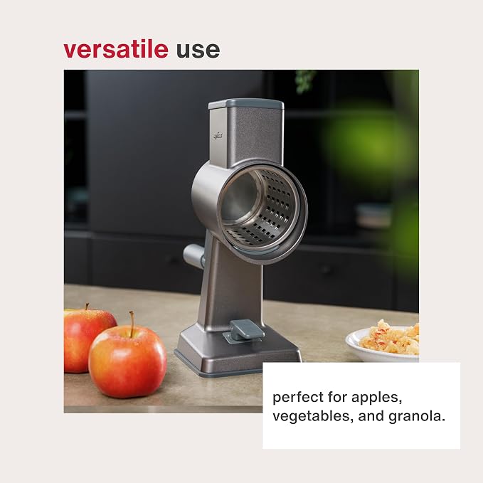 Zyliss E900059 Universal Drum Grater, Stainless Steel, Grating Apples, Cereals, Granola, for Use with Zyliss Rotary Cheese Grater, 5 Year Guarantee