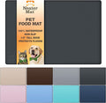 Neater Pet Brands Neater Mat Pet Mats for Food and Water, Cat & Dog Bowl Mat Waterproof Silicone, Feeding Tray, Dog Food Mats for Floors, Placemat w/Raised Edge for Under Bowls, 32" x 24", Black