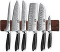 HOSHANHO 7-Pc Knife Set with Magnetic Knife Holder, Japanese Chef Knife Set | Ultra Sharp High Carbon Powder Steel Kitchen Knives Set, Professional Chef's Knives with Ergonomic Pakkawood Handle