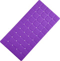 Webos Foldable Silicone Bathtub Mat: Jumbo Size Heavy Duty Safety Bath Mat for Tub Without Suction Cups Non Slip Bath & Shower Mat for Textured, Reglazed, Refinished Tub (Eggplant Purple,35.8 x 17.7)