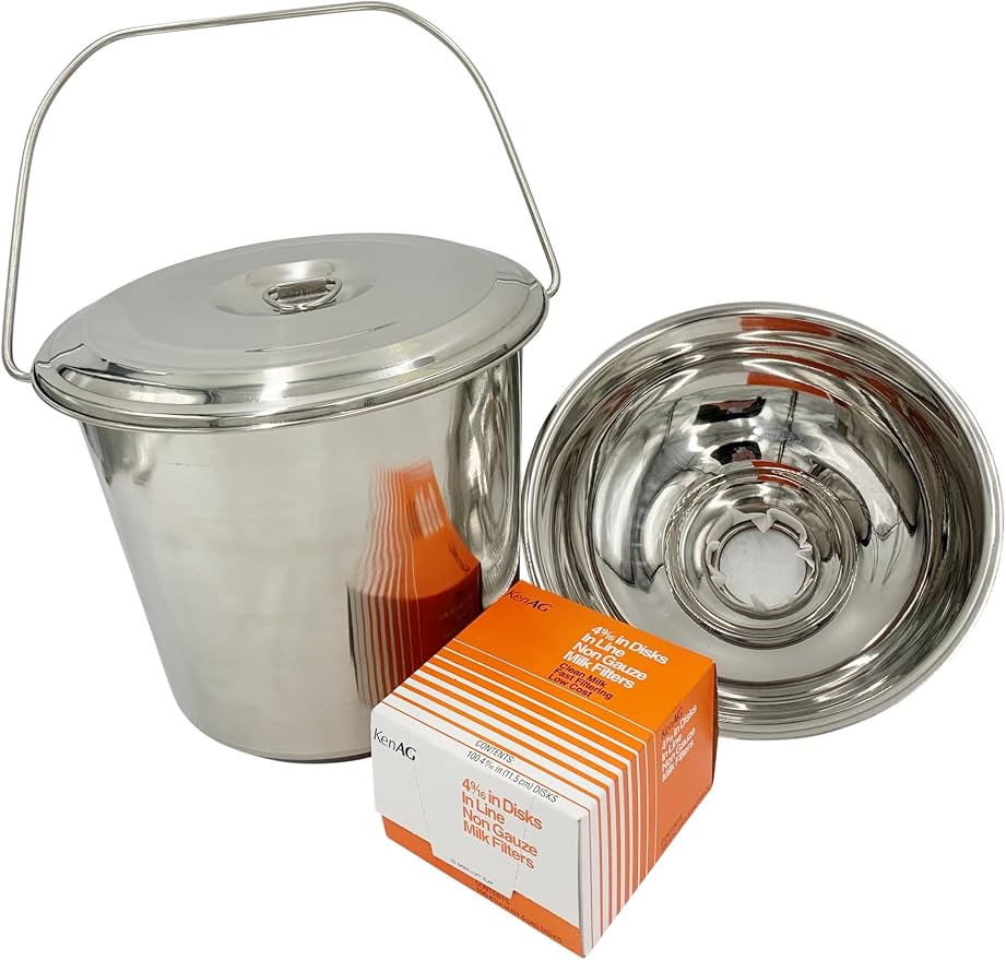 SS Strainers (Medium Strainer & Pail Combo, 10 L Pail & Strainer Combo)
