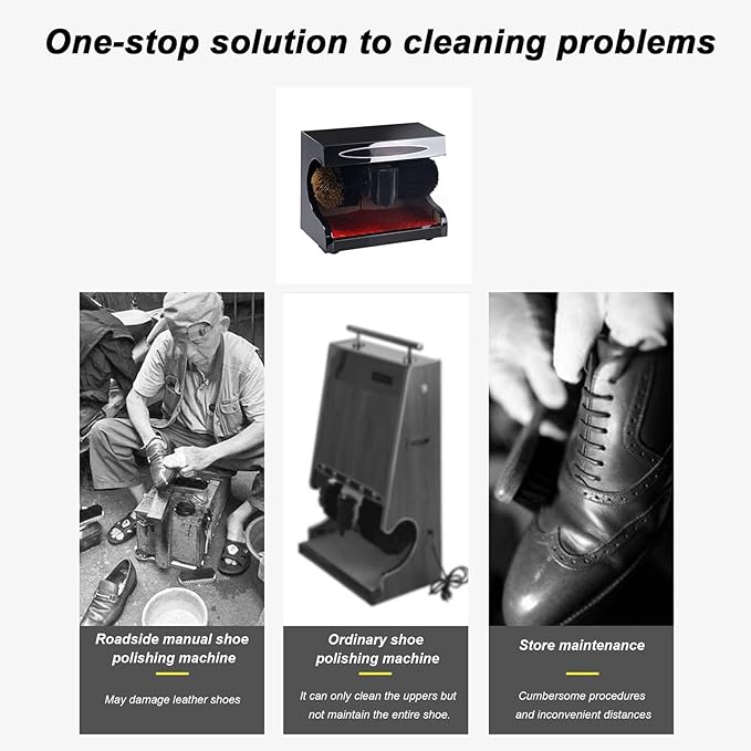 Automatic Shoe-Shine Machine-Household/Commercial Electric Brush Machine,for Family Hotel Bank Commercial