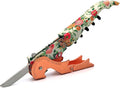 Pulltap's Genuine Collection Floral 900 Waiter's Corkscrew – Double-Hinged Wine Key with Sliding Foil Cutter – Patented Design – Made in Spain – Flower Color