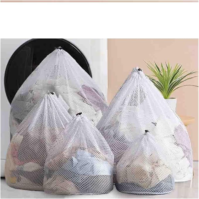 1-4PCS Household Storage Washing Laundry Bag Mesh Organizer Net Bra Socks Underwear Shoe Storag Wash Machine Cover Clothes(B 40x50cm,2pcs)