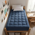 EASELAND Twin XL Mattress Pad Pillow Top Mattress Cover Quilted Fitted Mattress Protector Extra Long 8-21" Deep Pocket Cooling Mattress Topper (39x80 Inches, Dark Blue)