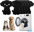 Pet Hair Remover for Laundry, 6 Pack Reusable Dog & Cat Fur Catcher Tool, Cute Puppy Shape Laundry Pet Hair Catcher, Effectively Removes Lint, Hair, and Dander from Clothes and Bedding
