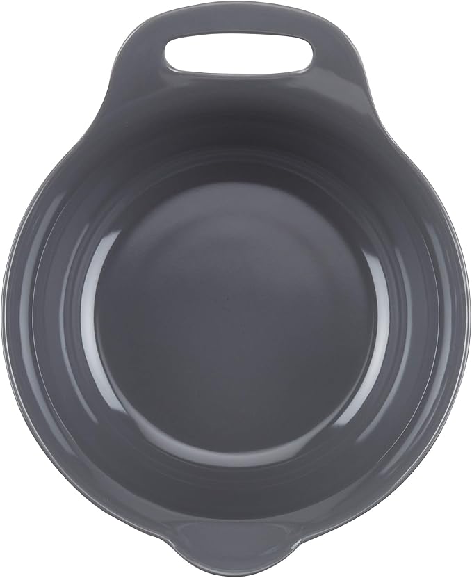 Rachael Ray Tools and Gadgets Nesting / Stackable Mixing Bowl Set with Pour Spouts and Handle - 2 and 3 Quarts, Red and Gray