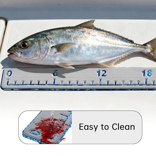 HZshark EVA Foam Fish Measuring Board, Fish Ruler with 3M Self-Adhesive Backing, 36" Fishing Tape Measure for Boats Sailboats Yachts Kayaks