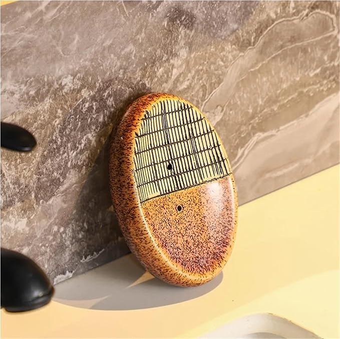 Bathroom Soap Dispenser Set Bathroom Accessories Retro Kiln Pattern Ceramics Hand Sanitizer Bottle Drain Soap Dish Mouthwash Cup Set Four-piece