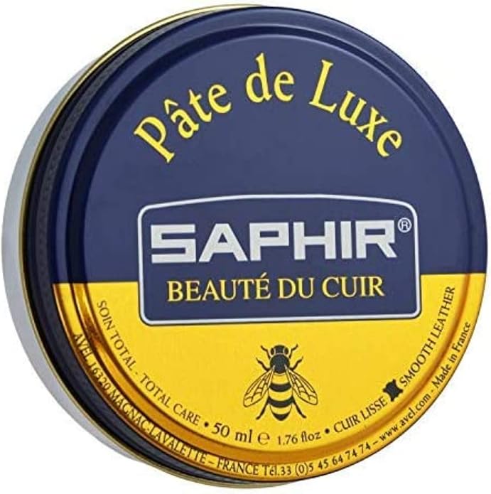 3 Pack Saphir Pate De Luxe Shoe Polish 50ml - Black, Neutral and Dark Brown