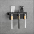 Toothbrush Rack Modern Light Luxury Wall Mounted Toothbrush Holder for Razor Holder Bathroom Storage Toothbrush Holder Makeup Holder Bathroom Toothbrush Holder(B)