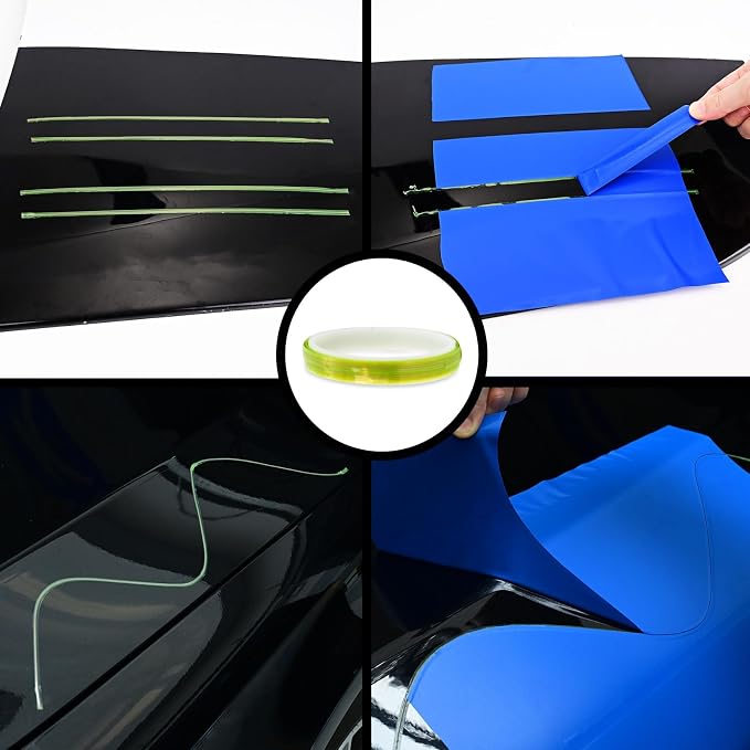 NEWISHTOOL Vinyl Wrap Tool Kit Window Tint Tools, Car Wrapping Kit with Heat Gun for Vinyl Wrap, Knife Less Tape, Magnet Holder, Vinyl Tucking Tool, Felt Squeegee, Vinyl Cutter, Wrap Knife and Gloves