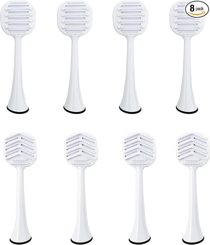 Tongue Brush Heads for Philips Sonicare Electric Toothbrush, Tongue Scraper Refills for Fresh Breath, Fits 4100/5100/6100/9023, Not Essence, E Series or One 8-Pack