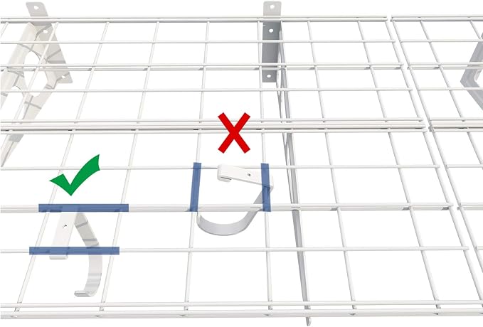 FLEXIMOUNTS 2-Pack 2x6ft Garage Shelving with Hooks 24-inch-by-72-inch Wall Shelf Garage Storage Rack Floating Shelves, White, Classic Series