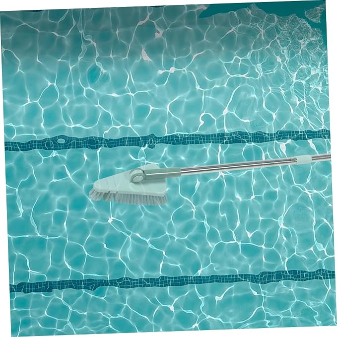 HANABASS Pool Brush Handle Floor Scrub Brush for Use Stiff Bristles for Dust and Removal Easy to Store Design
