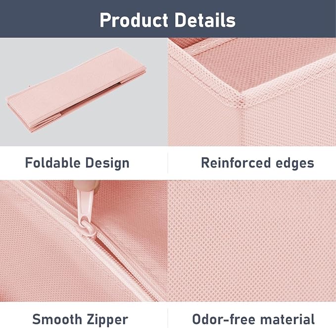 DIMJ Drawer Organizer Clothes 26 Pack - Foldable Baby Organizers and Storage Dresser Organizer for Bedroom, Closet Nursery Organization Dresser Dividers for underwear, Sock, Bra, Belt, Tie