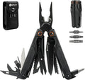BIBURY Lightweight G10 Handle Multitool Pliers, 25-in-1 EDC Multi Tool with Replaceable Wire Cutters, Scissors, One-Hand Opening Pocket Knife Survival Tools for Camping, Repair,Survival -BI2048B