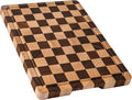 Cutting Boards for Kitchen, Checkered Wood Cutting Board | Walnut Chopping Board with Juice Grooves & Handles, Butcher Block Serving Tray with Gift Box 16" x 11" x 0.8"