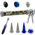 Newborn - 620AL-CAMO 620-AL Smooth Rod Caulking Gun, 10 and 20 Ounce Sausage Packs, 24 Ounce Bulk, 8-1/2" and 10" Cartridges, 18:1 Thrust Ratio, Camouflage Design