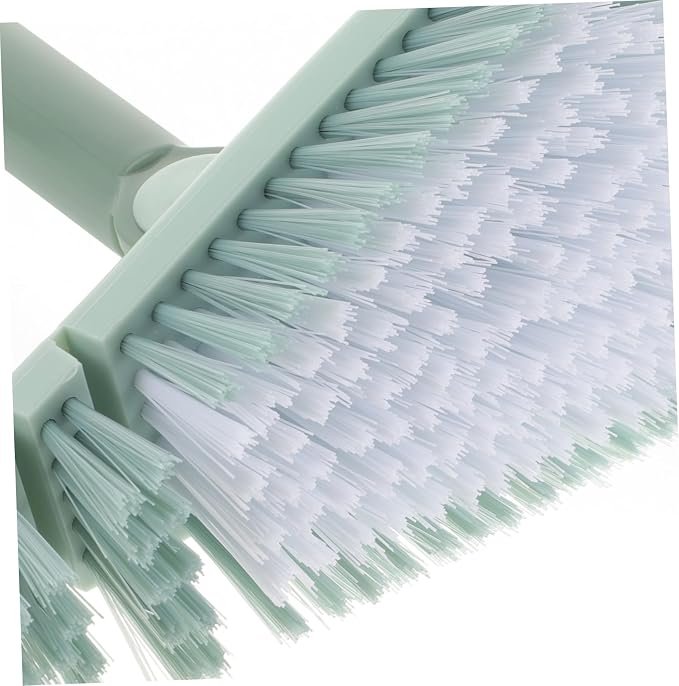 HANABASS 3pcs Handle Floor Scrubber Brush Bathroom Kitchen Cleaning Tool Brush for Easy Use Tiles Pools and Hard Reach Areas